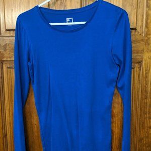 Royal Blue Long Sleeve Top